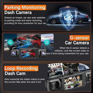 4 Channel Wifi Dash Cam With Front Rear Interior Cameras 1005009916191894-4Ch DVR-32G SD Card