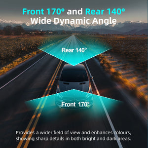 4K Wifi Dual Lens Dash Cam With Night Vision Parking Monitor 1005008032935513-With RC HK GPS-None