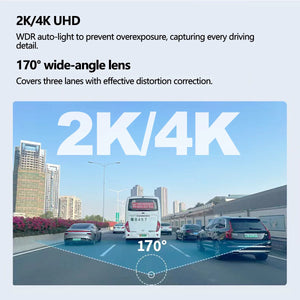 4K Wifi Mini Front Dash Cam With Night Vision Parking Monitor 1005008812410281-4K DVR Hardwire kit-128G