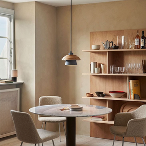 Glarefusion Chic Wood Pendant Lamp