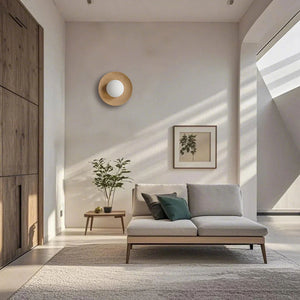 Natural Simple Wood Wall Light