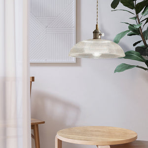 Glarefusion Modern Bowl Glass Pendant Light