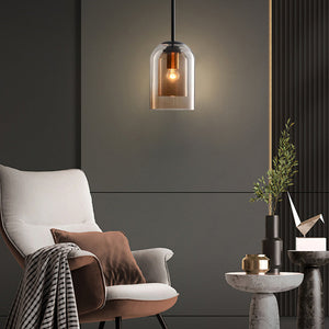 Glarefusion Double Glass Pendant Lamp