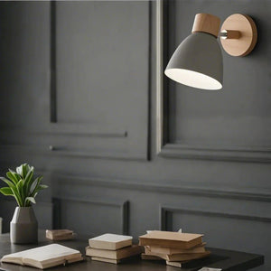 Nordic Modern Hanging Wooden Wall Lamp