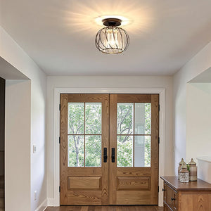 Modern Creative Lantern Shape Glass Ceiling Light