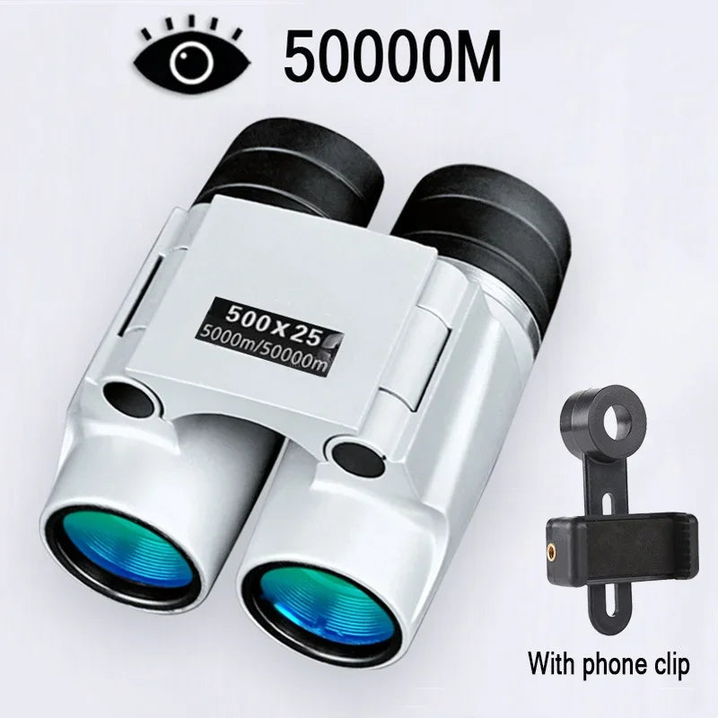 500X25 Compact Waterproof Binoculars With Bak4 Prism And Central Focus 1005006749140522-Black Set