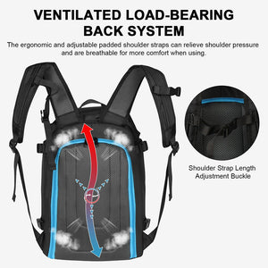 50L Waterproof Ski Backpack Boot Bag With Helmet And Gear Storage 1005008626528302-al