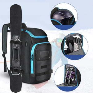50L Waterproof Ski Boot Backpack With Helmet Storage And Standing Mat 1005007417397711-al