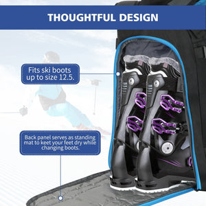 50L Waterproof Ski Boot Backpack With Helmet Storage And Standing Mat 1005007417397711-al
