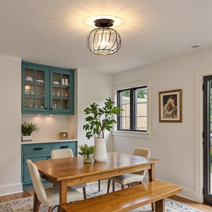 Modern Creative Lantern Shape Glass Ceiling Light