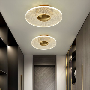 Glarefusion Modern Geometric Grain Ceiling Light