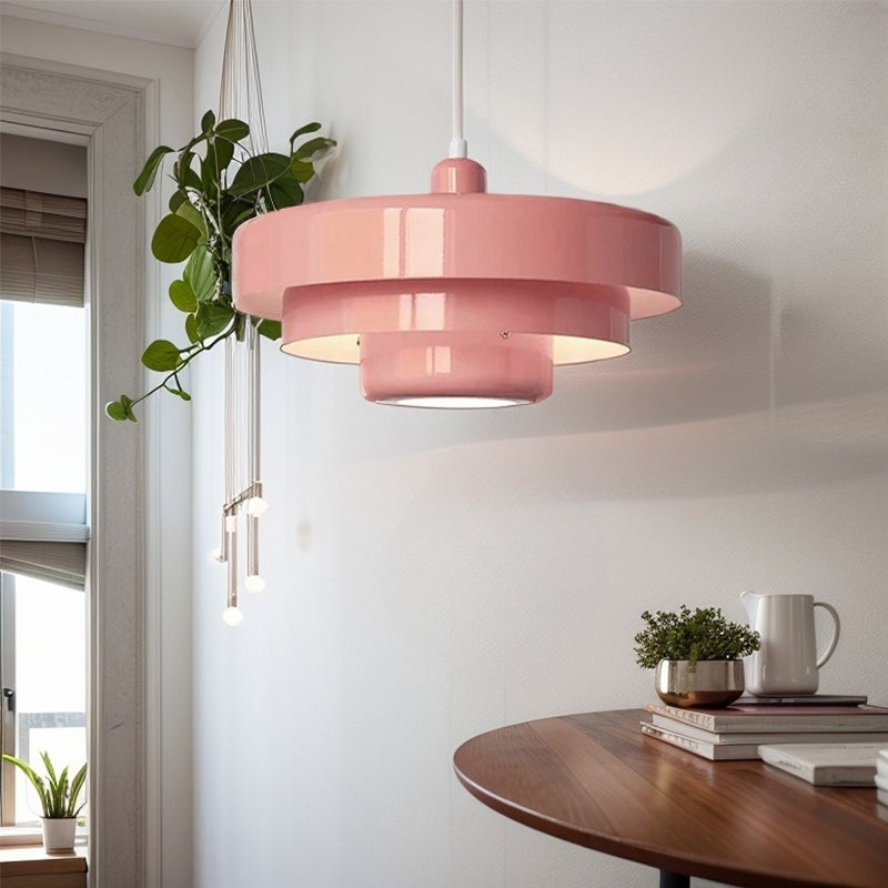 Medieval Retro Three-Tier Iron Pendant Light