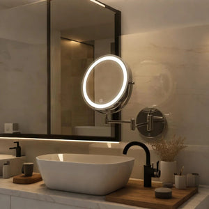 Glarefusion Three-tone Dimming Wall-mounted Makeup Mirror