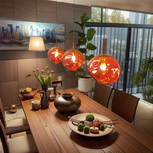 Glarefusion Chic Glass Melt Pendant Light