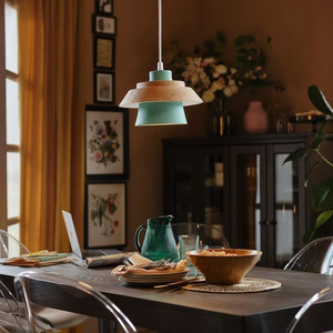 Glarefusion Chic Wood Pendant Lamp