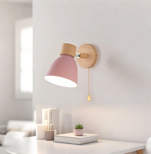 Nordic Modern Hanging Wooden Wall Lamp