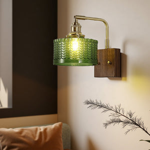 Radiant Woodland Elegance Wall Light