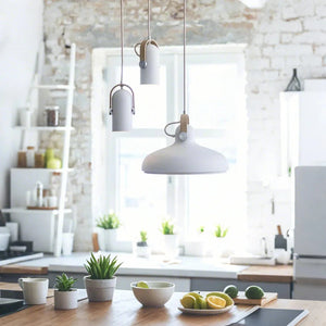 Nordic Modern Rotatable Wooden Pendant Lamp
