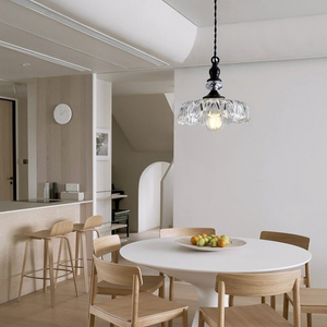 Chic Glass Flower Pendant Light