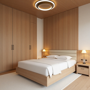 Modern Round Ring Metal Acrylic Ceiling Light