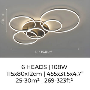 Modern LED Ring Ceiling Light
