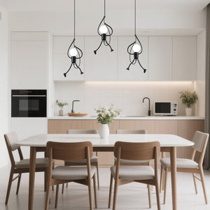 Modern Creative Little People Adjustable Pendant Light