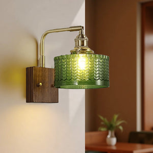 Radiant Woodland Elegance Wall Light