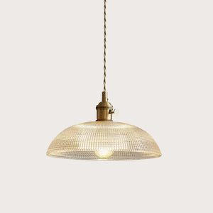 Glarefusion Modern Bowl Glass Pendant Light