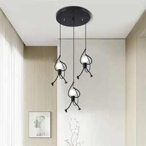 Modern Creative Little People Adjustable Pendant Light