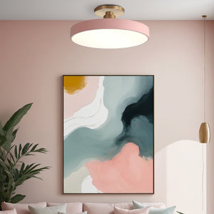 Nordic Round Flush Mount Ceiling Light