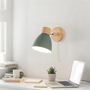 Nordic Modern Hanging Wooden Wall Lamp