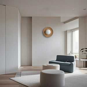 Natural Simple Wood Wall Light