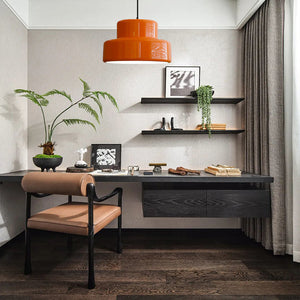 Modern Vintage Bauhaus Orange Pendant Light