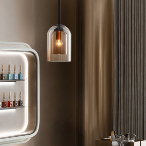 Glarefusion Double Glass Pendant Lamp