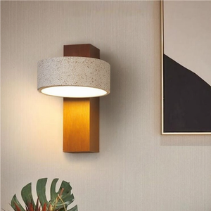 Off-White Travertine Wall Lamp