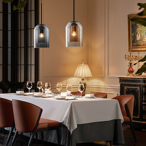 Glarefusion Double Glass Pendant Lamp