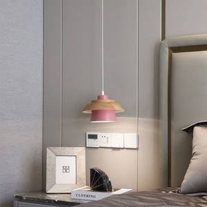 Glarefusion Chic Wood Pendant Lamp