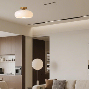 Glarefusion Creative Simple Persimmon Shape Pendant Light