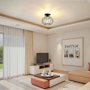 Modern Creative Lantern Shape Glass Ceiling Light