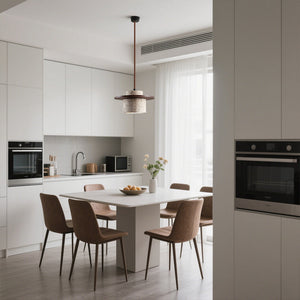 Modern Chic Travertine Pendant Light