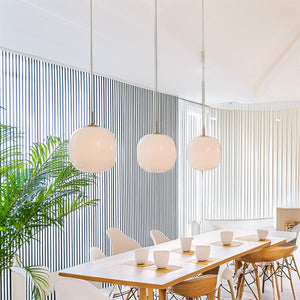 Modern Nordic Opal Glass Pendant Light