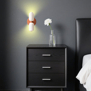 Glarefusion Creative Candle Shape Double Head Wall Lamp