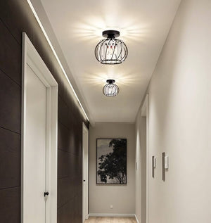 Modern Creative Lantern Shape Glass Ceiling Light
