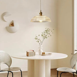 Glarefusion Modern Bowl Glass Pendant Light