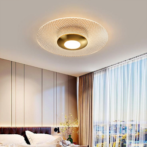 Glarefusion Modern Geometric Grain Ceiling Light