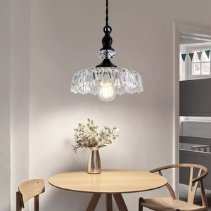Chic Glass Flower Pendant Light