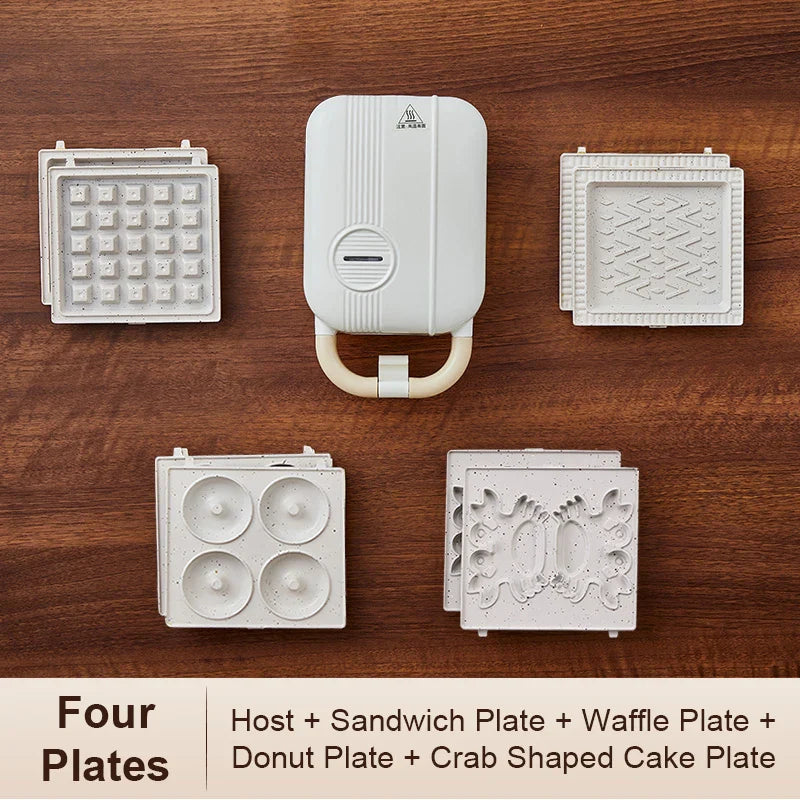 10-In-1 Electric Waffle Maker And Sandwich Grill