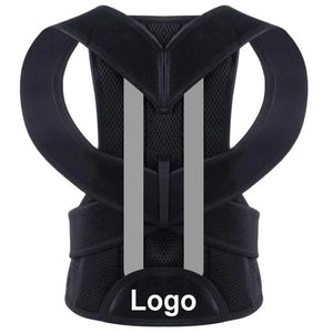 Adjustable Back And Shoulder Posture Corrector Brace With Lumbar Belt 1005005931675784-Silver-XXXXL