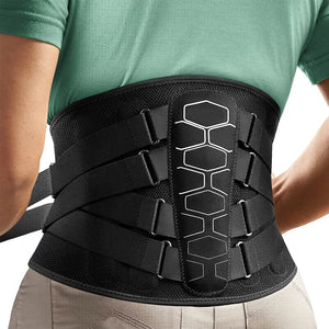 Adjustable Lumbar Back Brace Belt With Soft Pad And Mesh Support 1005009494932785-XL