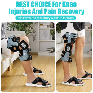 Adjustable Rom Knee Brace For Arthritis Pain And Post Surgical Support 1005006426001918-Left leg